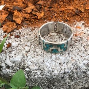 🔥💙Handcrafted 925 Silver Turquoise Ring💙🔥